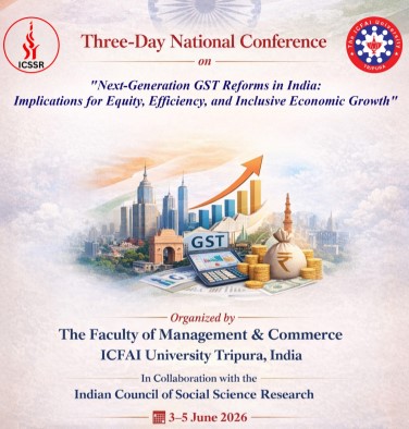 Three Days National Conference on “Next-Generation GST Reforms in India: Implications for Equity, Efficiency, and Inclusive Economic Growth