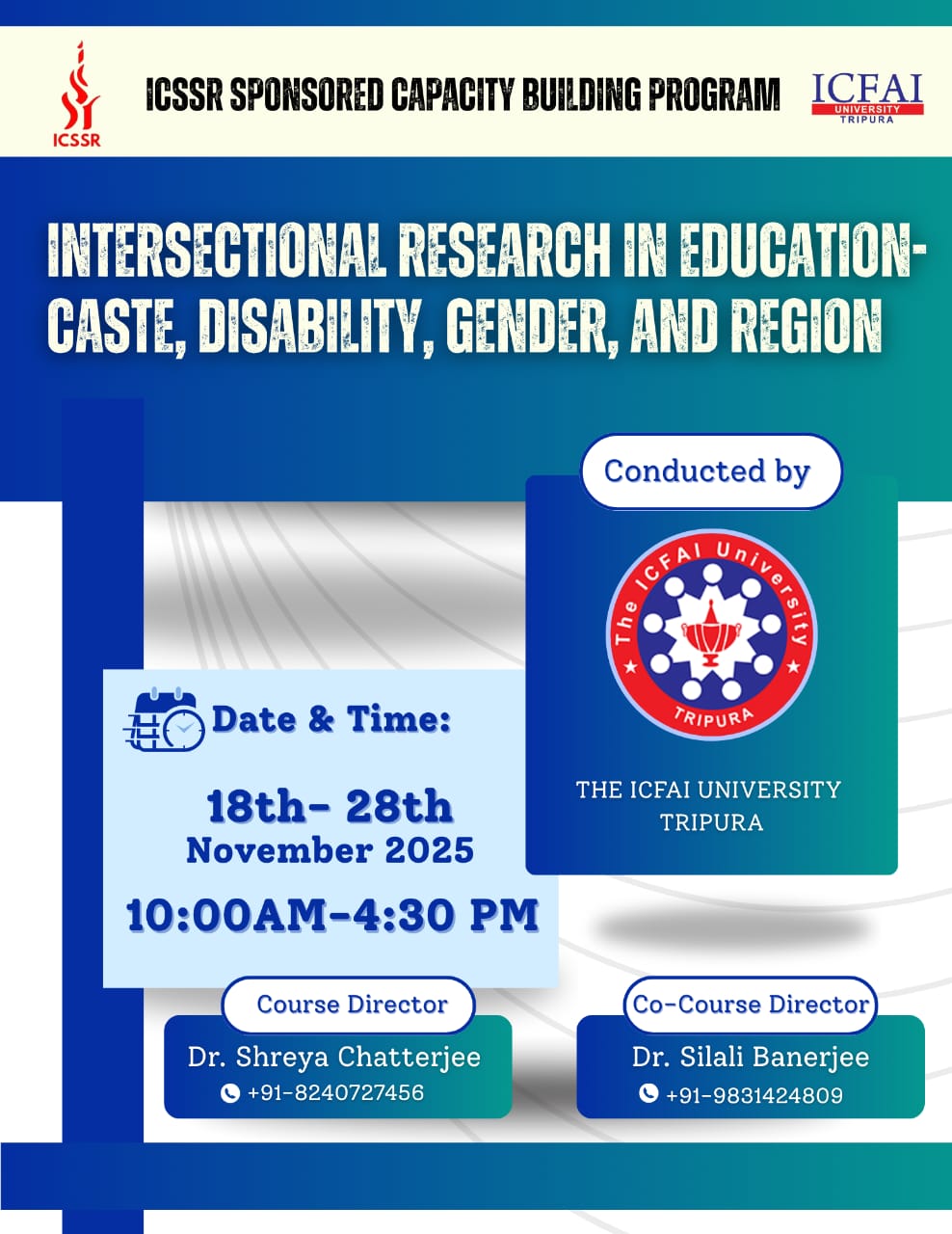 A COLLABORATION WITH ICSSR SPONSORSHIP