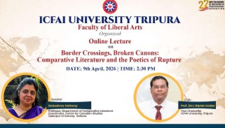 Online Lecture on 'Border Crossings, Broken Canons: Comparative Literature and the Poetics of Rupture'
